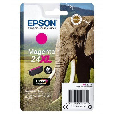 Epson T2433 (24XL) Magenta Cartucho de Tinta Original - C13T24334012