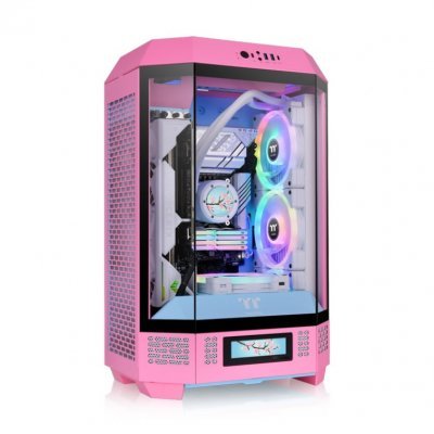 Thermaltake The Tower 300 Bubble Pink(pink. Tempered Glass)