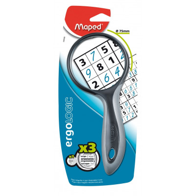 039300 lente de aumento y lupa 3x Marrón, Gris