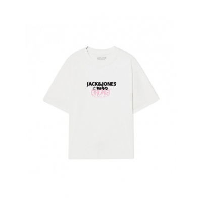 Camiseta JACK & JONES JORBUSHWICK TEE SS CREW NECK FST 12263939 Blanco Blanco