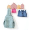 Percha infantil con forma de casitas madera/rosa · Casas H133-M9759