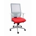 Silla Horna Sincro Malla Blanca Bali Rojo Brazos Blancos Base Blanca Ruedas Parqué