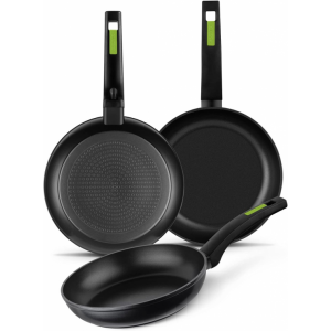 Lote de sartenes Monix M481241, GREEN, 18 cm, 22 cm, 26 cm
