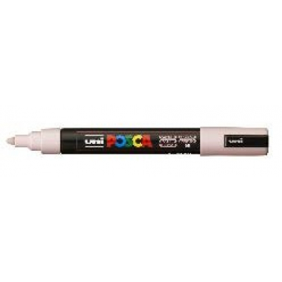 Posca PC-5M Marcador de Pintura Base al Agua - Punta de Bala 1.8-2.5mm - Ancho de Trazo 1.8-2.5mm - No Permanente - Resistente a la Luz - Inodoro - Color Rosa Satinado