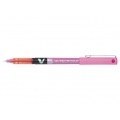 Pilot Boligrafo de tinta liquida V5 HI-Tecpoint Rollerball - Punta fina de aguja 0.5mm - Trazo 0.3mm - Color Rosa