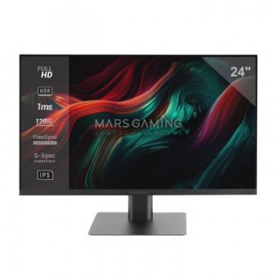 MONITOR 24 DP HDMI MARS GAMING MV24 IPS FHD 120Hz 1MS 250cd/m² VESA 100x100