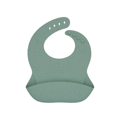 Babero Platinum Silicone Sage