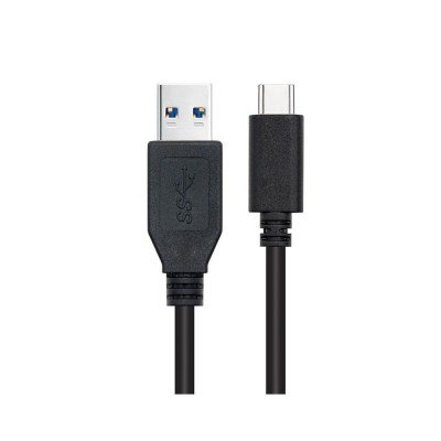 Cable USB 3.1 Nanocable 10.01.4002/ USB Tipo-C Macho - USB Macho/ 2m/ Negro