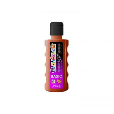 BOTE PINTURA PLAYCOLOR ACRYLIC 250ML MARRON