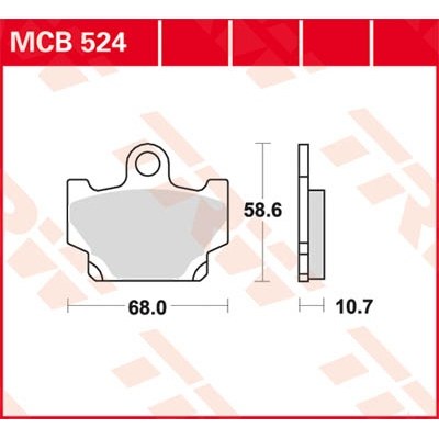 Pastillas de freno metal sinterizado SV TRW MCB524