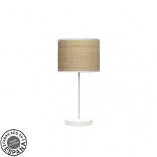 Sobremesa Moda 1xe14 Blanco/cañizo Claro 42x17x17Cm
