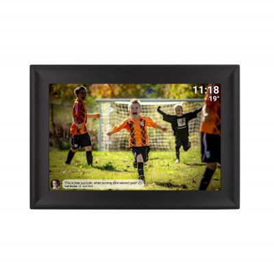 PFF-1080B marco fotográfico digital Negro 25,6 cm (10.1) Pantalla táctil Wifi