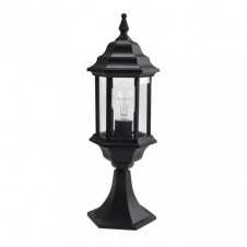Sobremuro Exterior Aluminio Pollux 1xe27 Negro 48,5x17x17 Cm Ip44