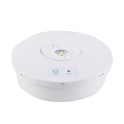 Elbat Luz de Emergencia Sobre Pared - 330 Lumens - 6000K - 2W - Luz Fria - 3 Horas de Autonomia - Bateria de Litio