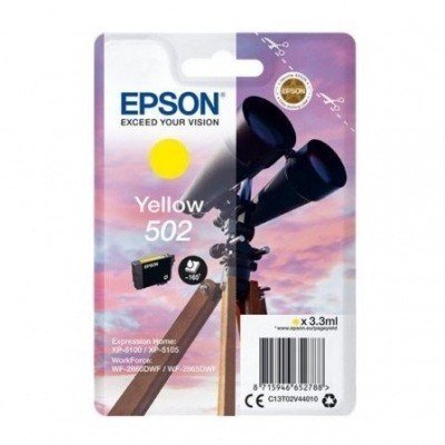 Epson 502 Amarillo Cartucho de Tinta Original - C13T02V44010