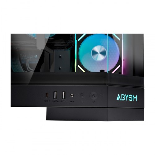 Abysm Danube Sava H600 Black Caja Torre E-ATX, ATX, ITX, Micro