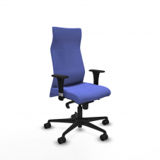 Piqueras y Crespo Albacete direcci?n sincro bali azul claro brazos 1D cromados base nailon ruedas 65 nailon