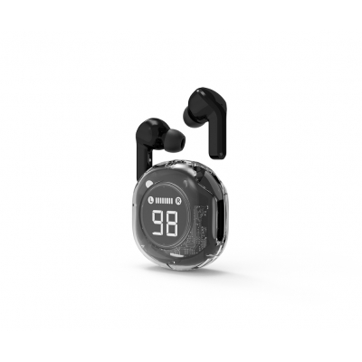 AURICULARES GEMBIRD IN-EAR TWS TRANSPARENTES NEGRO