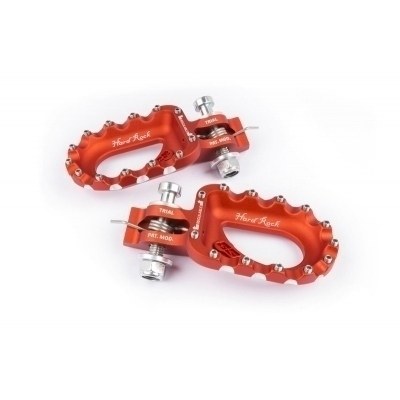 S3 Hard Rock Footrests Aluminium Orange ESK-463-O