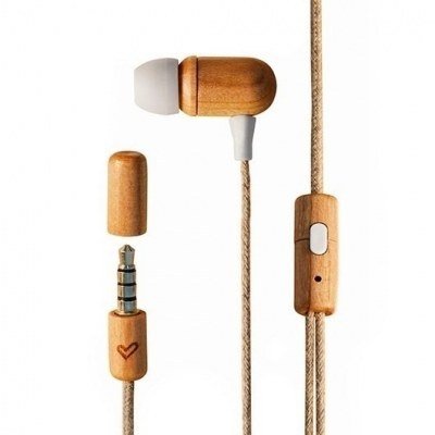 Auriculares micro energy sistem eco cherry wood eco cherry wood - jack 3.5mm - 20hz - cable 120cm