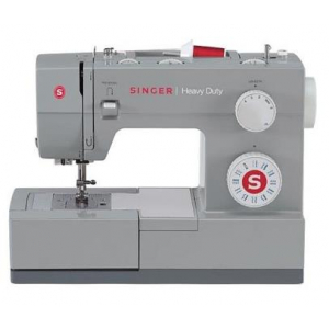 Máquina de coser mecánica Singer Heavy Duty 4423, 23 tipos puntada, enhebrador automático, 1 paso, variable, gris