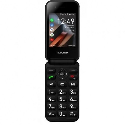Teléfono Móvil Telefunken S740 para Personas Mayores/ Negro