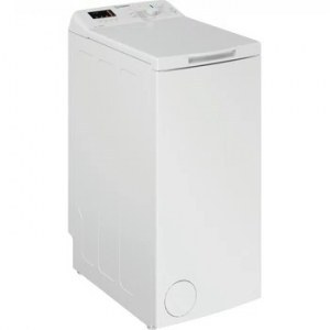 Lavadora carga superior Indesit, BTW S60400 SP/N, 6kg, 1000rpm, clase C, 78dB, display, blanco