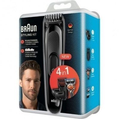 Cortapelos 4 en 1 Braun SK3000/ con Batería/ 4 Accesorios