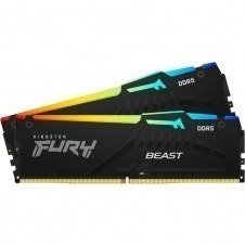 RAM KINGSTON FURY BEAST BLACK RGB 2X16GB 32GB DDR5 5200MHZ CL40