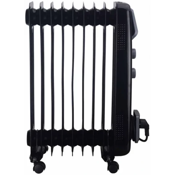 Radiador de aceite Jata JCRA2392, 2.000 W, 9 elementos, 3 potencias, termostato regulable, negro - imagen 4