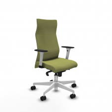 Piqueras y Crespo Albacete direcci?n sincro bali verde oliva brazos 1D blancos base blanca ruedas 65 nailon