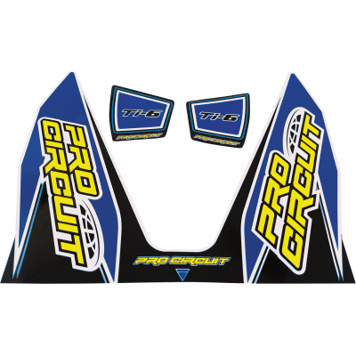 Ti-6 Exhaust Decals PRO CIRCUIT DC22TI6-DB