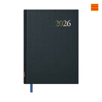 AGENDA SEGOVIA SEMANA VISTA 14 X 20 CM. COLOR NEGRO CATALÁN DOHE 11125