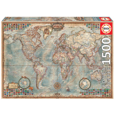 Educa Political Map of The World Puzzle rompecabezas 1500 pieza(s) Mapas