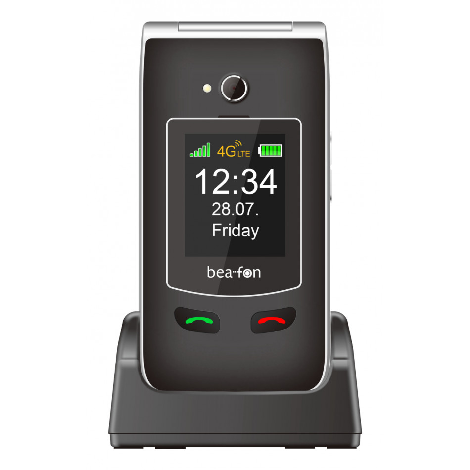SL645plus LTE 7,11 cm (2.8") 120 g Negro, Plata Teléfono con cámara