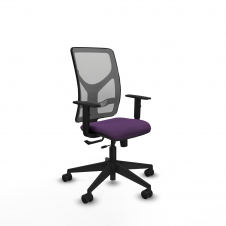 Piqueras y Crespo Motilla traslack malla gris bali morado brazos 1D base piramidal ruedas 65mm nailon