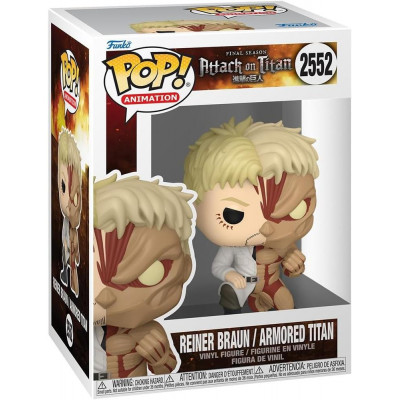 Funko pop animation attack on titan split reiner braun - armored titan