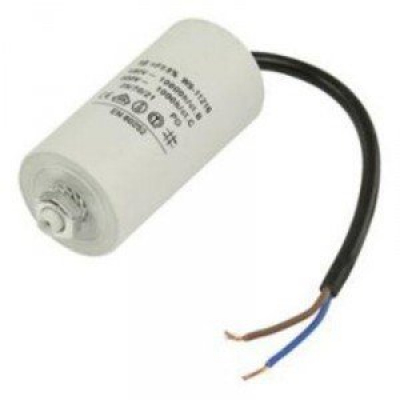 Condensador MOTOR 4uF 450Vac CABLES + M8 Medidas 40x70mm