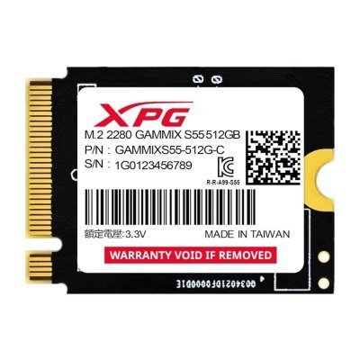 Disco duro interno solido ssd adata xpg ssd gammix s55 512gb m.2
