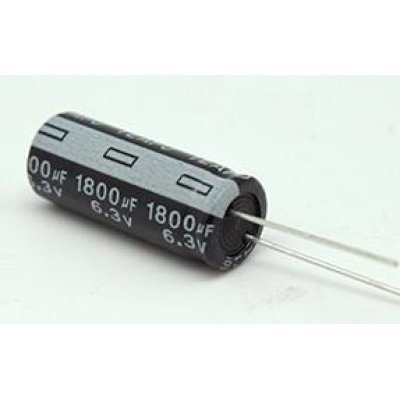 Condensador Electrolítico RADIAL 1800uF 6,3Vdc 105ºC