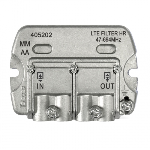 Filtro LTE700 5G para mastil 65dB C21-48 47-694MHz