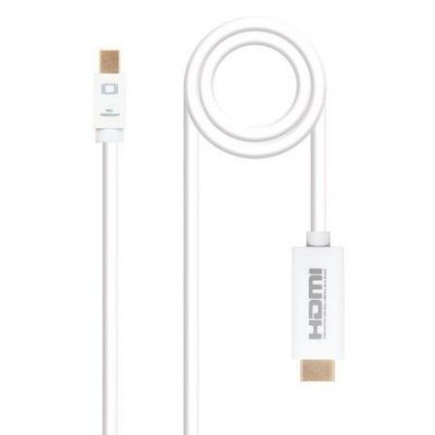 CABLE MINI DP A HDMI NANOCABLE 10.15.4005 - MINI DISPLAYPORT/MACHO - HDMI/MACHO - 5M - BLANCO
