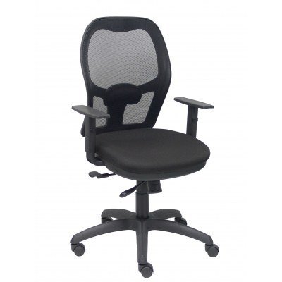 Silla Jorquera malla negra asiento bali negro con traslack