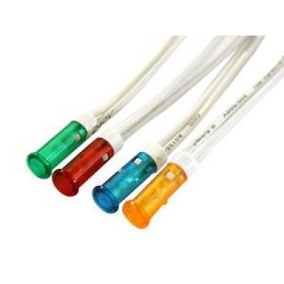 Piloto LED 7,2mm 230V con cables de 200mm color ROJO