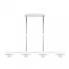 Lampara Ciudad Del Cabo 4l 24w 4000k Blanco/plata Regx85x15 Cm 1920 Lm