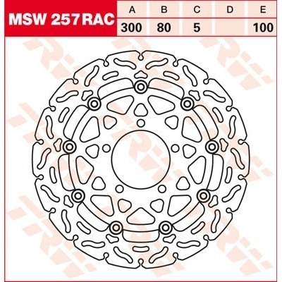 Discos de freno RAC TRW MSW257RAC