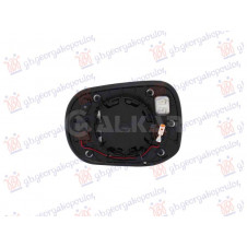 CRISTAL DE RETROVISOR CALEFACTADO (CON PUNTO CIEGO) (2 + 2 PINES) (CRISTAL CONVEXO)