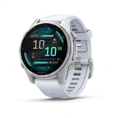 SMARTWATCH GARMIN FENIX 8 AMOLED 43MM ACERO BLANCO