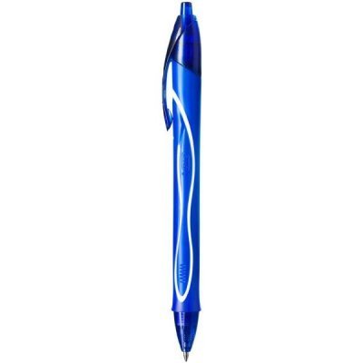 Bolígrafo de Tinta de Gel Retráctil Bic Gelocity Quick Dry 950442/ Azul