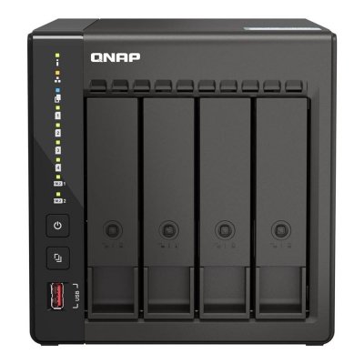 Servidor nas qnap k - ts - 453e - 8g+4xmn10ada600s 4 bahias 8gb gigabit ethernet